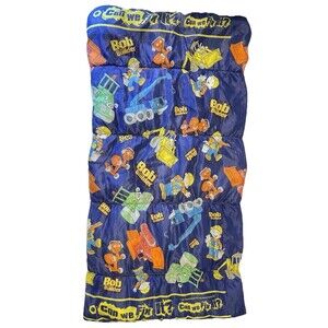 Bob The Builder Kid’s Sleeping Bag 54”x28" Can We Fix It? Camping 2001 Y2K VTG